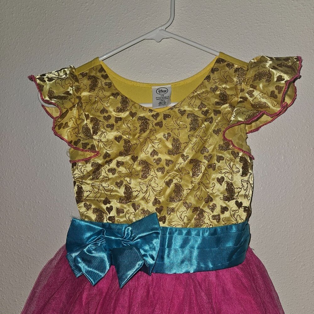 Disney Collection Fancy Nancy Halloween Costume Girls Medium 7-8 Glitter RARE - Picture 2 of 8